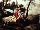 Laurent De La Hire Canvas Paintings - Abraham Sacrificing Isaac